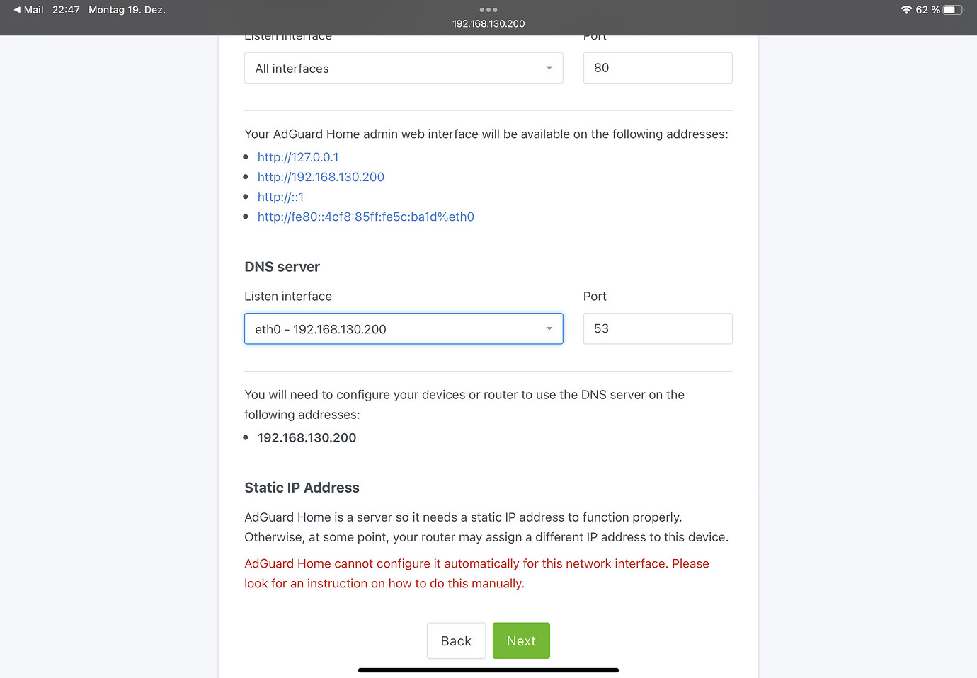 adguard proxmox container